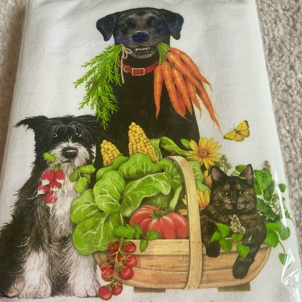 NWT I’d Rather Be Gardening Flour Sack Kitchen Towel - Picture 2 of 5